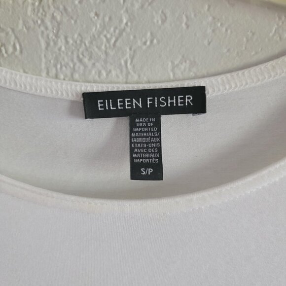 Eileen Fisher Jersey Crew Neck Long Top: size S/P - Picture 3 of 4